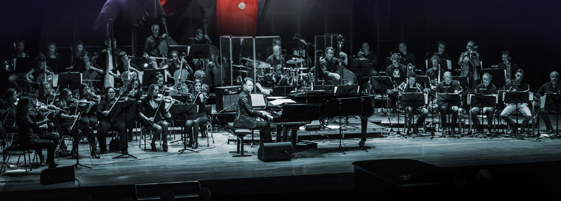 Noordpool Orkest met Paul van Vliet. Nog een keer samen op het podium.