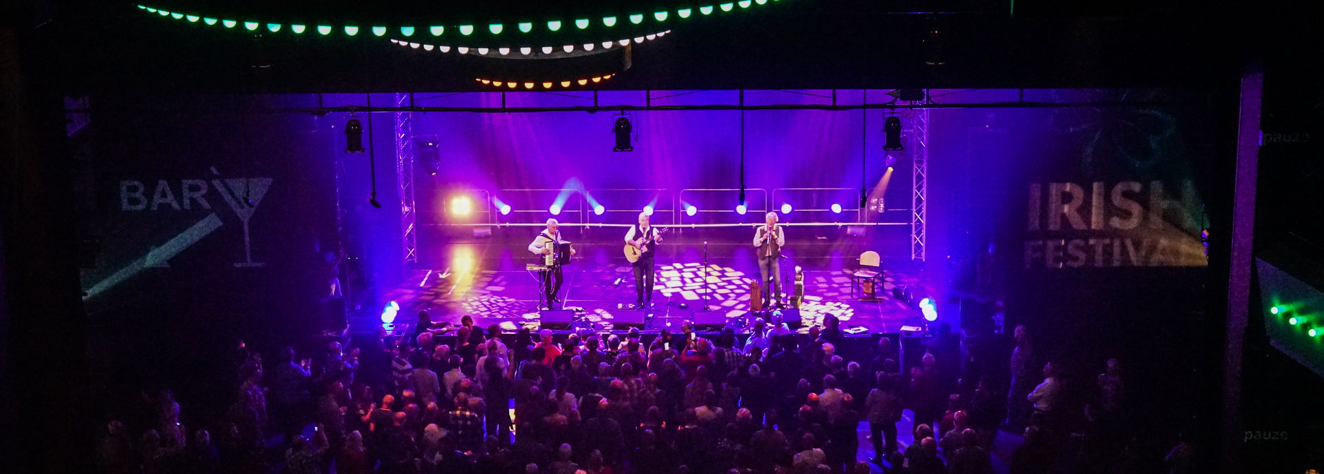 Tamboerzaal tijdens het Irish Festival