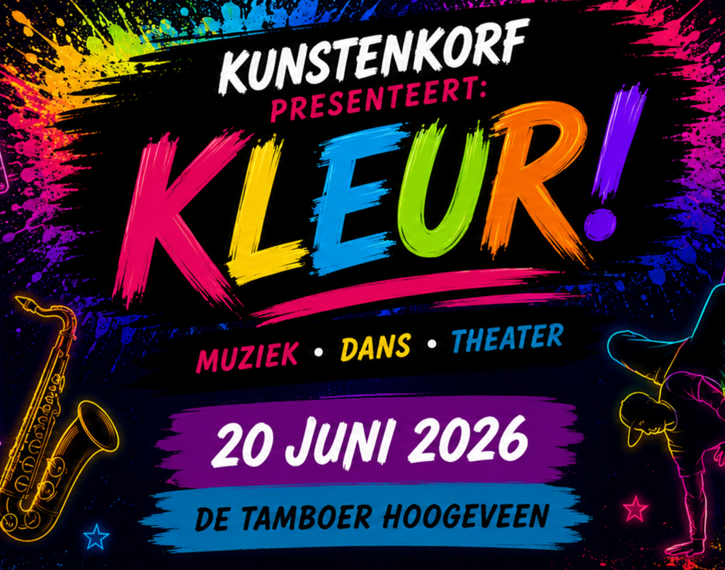 Kunstenkorf presenteert: KLEUR! - 2026 in De Tamboer